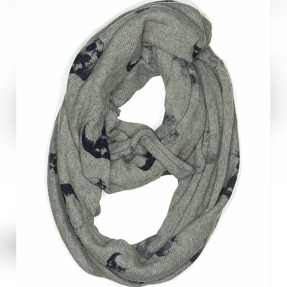Skull Cashmere Infinity Scarf